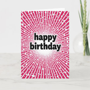 Carte festive Fuchsia Burst