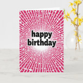 Carte festive Fuchsia Burst (Fleur jaune)