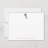 Carte Festive Hiver Stocking (Devant)