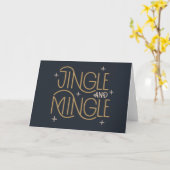 Carte Festive Jingle et Mingle Holiday Design (Fleur jaune)