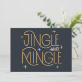Carte Festive Jingle et Mingle Holiday Design (Debout devant)
