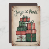 Carte Festive Joyeux Noël (Devant / Derrière)
