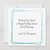 Carte Festive Kitsch rétro cuisine Noël (Dos)