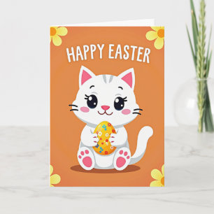 Carte festive Kitty Happy Egg