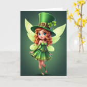 Carte festive Lucky Sprite (Fleur jaune)