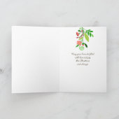 Carte Festive moderne Folk Angel Noël (Intérieur)