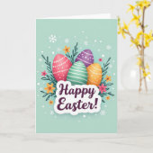 Carte Festive Painted Shapes Greeting Card (Fleur jaune)