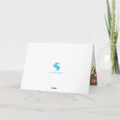 Carte Festive Poinsettia Garland (Dos)