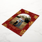 Carte Festive Red Arch Frontière photo de Noël (Rotation)