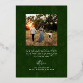 Carte Festive Red Arch Frontière photo de Noël (Verso)