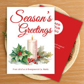 Carte Festive Script Holiday de notre équipe