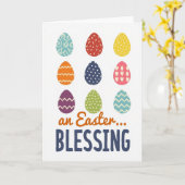 Carte Festive Springtime Eggs Card (Fleur jaune)