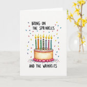 Carte Festive Sprinkles (Fleur jaune)