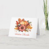 Carte Festive Thanks Pumpkin Bouquet Card (Devant)