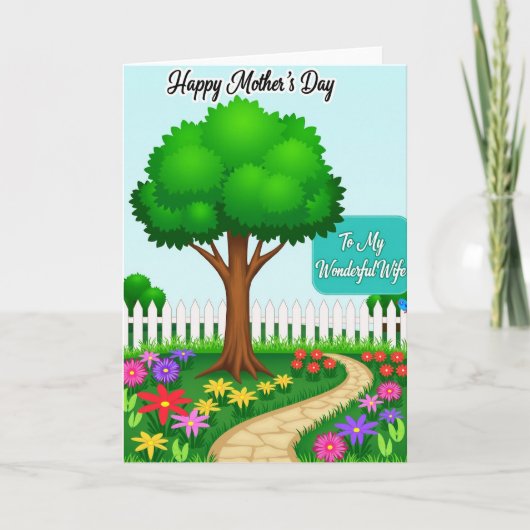 Carte Festive Tree Mothers Day Card (Devant)