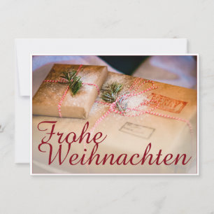 Carte Festliche Geschenke als Weihnachtsmotiv