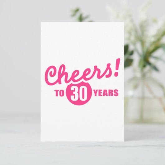 Carte Fête à 30 ans (Debout devant)