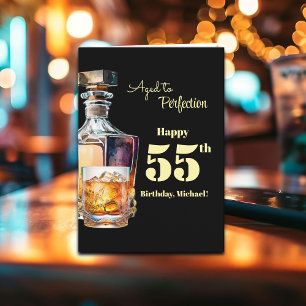 Carte Fêté à la perfection - Whisky d'anniversaire 55 an