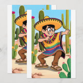 Carte Fête Amusante Pinata (Devant / Derrière)