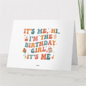 Carte Fête Anniversaire Unique C'Est Moi Bonjour Im L'An (Dos)