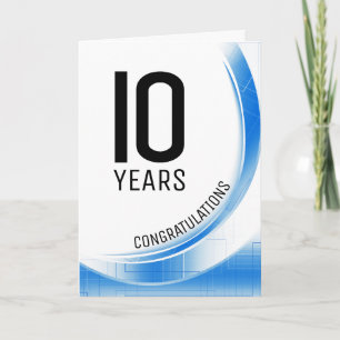 Carte Fête annuelle de l'employé de la vague technologiq