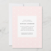 Carte Fête baby shower d'éléphant aquarelle (Dos)