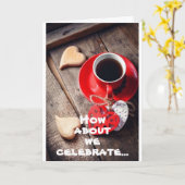 CARTE *FÊTE CHALEUREUSE ET COSY* POUR VOTRE ANNIVERSAIRE (Fleur jaune)