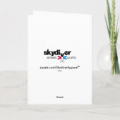 Carte Fête comme un SKYDIVER ! (Dos)