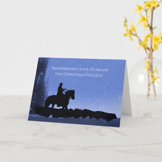 Carte Fête commémorative du mari à Noël (Fleur jaune)