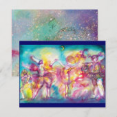 Carte FÊTE COSTUMÉE, Masques de Mardi Gras, Danse, Musiq (Devant / Derrière)