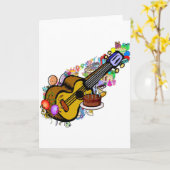 Carte fête d'anniversaire (Fleur jaune)