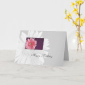 Carte Fête d'anniversaire (Fleur jaune)