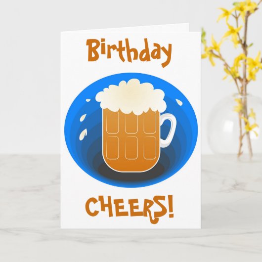 Carte Fête d'anniversaire ! (Fleur jaune)