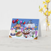 Carte Fête d'anniversaire (Fleur jaune)