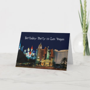 Carte fête d'anniversaire à Las Vegas