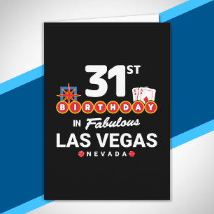 Carte Fête d'anniversaire à Las Vegas - 31e anniversaire