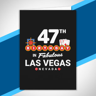 Carte Fête d'anniversaire à Las Vegas - 47e anniversaire
