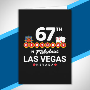 Carte Fête d'anniversaire à Las Vegas - 67e anniversaire