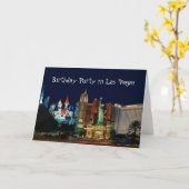 Carte Fête d'anniversaire à Las Vegas Card (Fleur jaune)