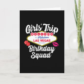 Carte Fête d'anniversaire à Las Vegas - Groupe d'amies p (Devant)