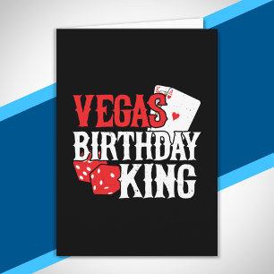 Carte Fête d'anniversaire à Las Vegas Voyage à Vegas Roi