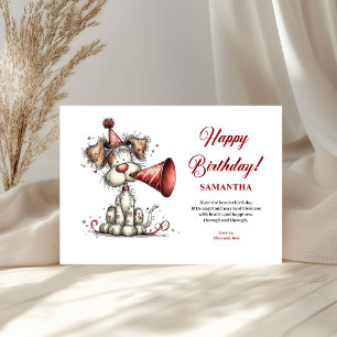 Carte Fête d'anniversaire Animaux fantaisistes Nom perso