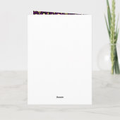 Carte Fête d'anniversaire avec impression léopard violet (Dos)