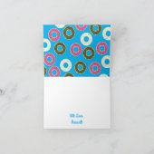 Carte Fête d'anniversaire de Donut (Intérieur)