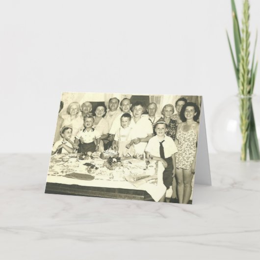 CARTE FÊTE D'ANNIVERSAIRE DE FAMILLE ! (Devant)