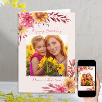 Fête d'anniversaire de floraison automnale personn
