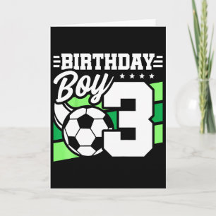 Carte Fête d'anniversaire de football pour enfants - Gar