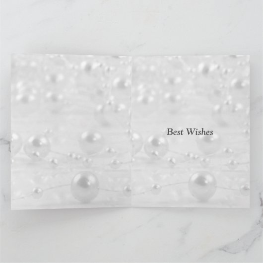 Carte Fête d'anniversaire de juin Pearl Salutation (Intérieur)