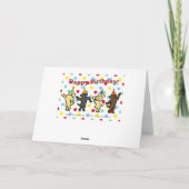 Carte Fête d'anniversaire de la danse du Labrador (Dos)