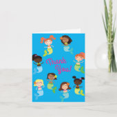 Carte Fête d'anniversaire de la sirène (Devant)